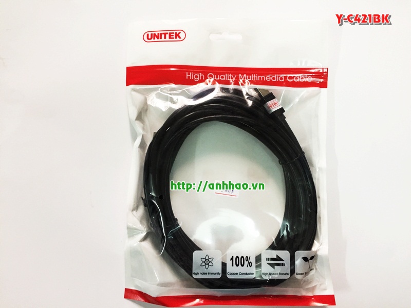 Cáp máy in cổng usb Unitek dài 5M Y-C421BK chính hãng